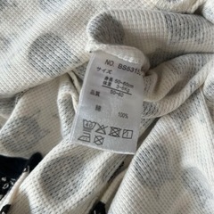 長袖 ベビーロンパースの画像