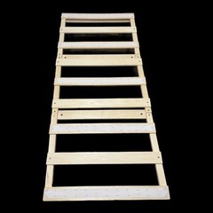 シングルベッド台 すのこ代わり脚付きの画像