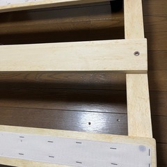 シングルベッド台 すのこ代わり脚付きの画像