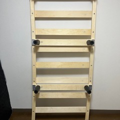 シングルベッド台 すのこ代わり脚付きの画像