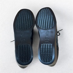 GS 日本製 コンフォートシューズ 23cm 黒 花柄の画像