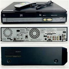 【動作品】パナソニック Panasonic VHS/DVDレコーダー DMR-XW41V VHS⇔DVD⇔HDD ダビングOK 地デジW リモコン付き★2番組同録★ E0EZ0114の画像