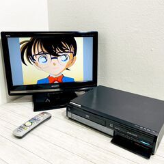 【動作品】パナソニック Panasonic VHS/DVDレコーダー DMR-XW41V VHS⇔DVD⇔HDD ダビングOK 地デジW リモコン付き★2番組同録★ E0EZ0114の画像