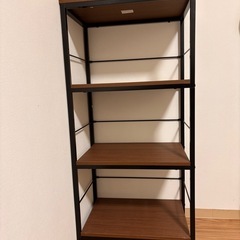 ニトリ　木目調シェルフの画像