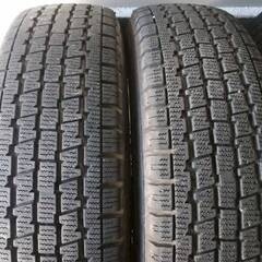 ☆軽バン軽トラスタッドレス☆　エコフォルム　アルミホイール 12インチ 4.0J PCD100 4穴 ET42 ハブ径約73 ブリジストン　W300 145/R12 LT 2015年 4本 YS112の画像