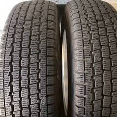 ☆軽バン軽トラスタッドレス☆　エコフォルム　アルミホイール 12インチ 4.0J PCD100 4穴 ET42 ハブ径約73 ブリジストン　W300 145/R12 LT 2015年 4本 YS112の画像