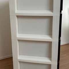 日本製 完成品 ルームケース 4段引出しロック付きで抜け落ちを防ぐスムーズな引出し タンス 収納ケース 衣装ケース プラスチック 【組立不要】 【色 ブラウン】 【サイズ 5404】 【幅54×奥行42×高さ88cm】の画像