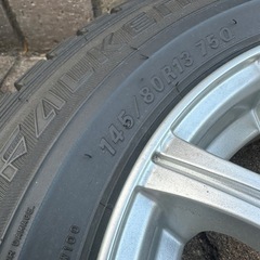 【年末値下げ！】ZELERNAの１３インチアルミホイールとスタッドレスタイヤのセット‼️の画像
