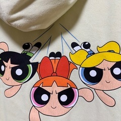 H＆M パワーパフガールズ裏起毛パーカートレーナーの画像