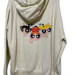 H＆M パワーパフガールズ裏起毛パーカートレーナーの画像