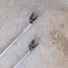 高枝切り枝鋏 2本セット TAKAGI 高儀 約180cm～300cmm 3m 庭木 伐採 枝落とし 果実 ハサミ はさみ 剪定の画像