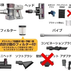 Orage S60 ハンディ掃除機   と掃除機スタンドの画像
