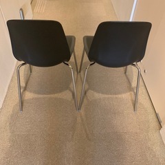 イケアリードオースチェア2脚セットブラックの画像