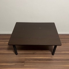 【値下げしました】ダークブラウンのローテーブルの画像