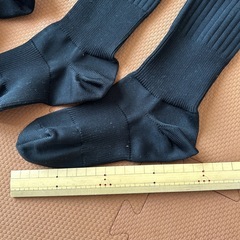 サッカー黒ソックス21cm? 2足セットの画像