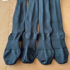 サッカー黒ソックス21cm? 2足セットの画像
