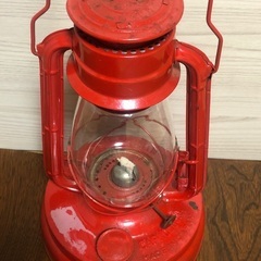Winged Wheel アルコール オイル ランプ 赤 ランタン アンティークの画像