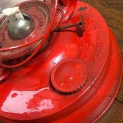 Winged Wheel アルコール オイル ランプ 赤 ランタン アンティークの画像