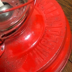 Winged Wheel アルコール オイル ランプ 赤 ランタン アンティークの画像