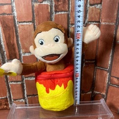 おさるのジョージ　ぬいぐるみショルダーポーチ&小物入れ　2点セットの画像