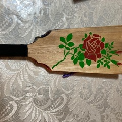 K AWA S AK I河寿特選。羽子板 伝統的和装人形、レトロ　羽根付き。箱。の画像