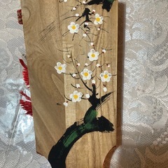 K A W A SＡK I(河寿特選)、伝統的な羽子板 レトロ。羽根、箱付きの画像