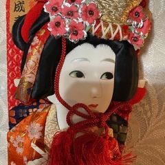 K A W A SＡK I(河寿特選)、伝統的な羽子板 レトロ。羽根、箱付きの画像