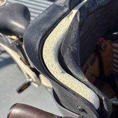 電動アシスト自転車 チャイルドシート付き 充電器あり　後輪タイヤパンクの画像