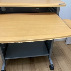 パソコンデスク　レンジラックの画像