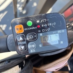 電動アシスト自転車 チャイルドシート付き 充電器あり　後輪タイヤパンクの画像