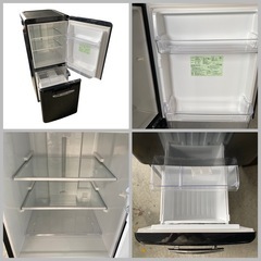 eangle ノンフロン冷凍冷蔵庫 ANG-RE151-A1 2020年製 黒 ブラック 2ドアの画像