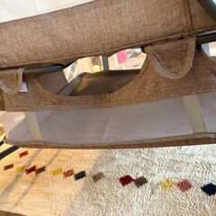 【美品】ベビーベッド 添い寝・折りたたみ式 2ヶ月のみ使用の画像