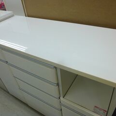 キッチンカウンター　ホワイトの画像