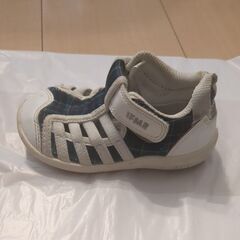 IFME ベビーシューズ 14.5cm チェック柄の画像