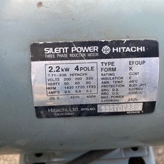 エアーコンプレッサー　動力の画像