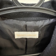 レディースfascinate conscious コート 黒　Sの画像