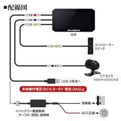 バイク 180°カメラ ディスプレイオーディオ MAXWIN BDVR-C003 CarPlay カープレイ 
の画像