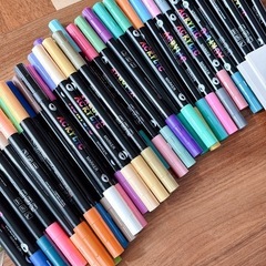 【抱き合わせ割引あり】【新品未開封】アクリルデュアルチップマーカー72色②の画像