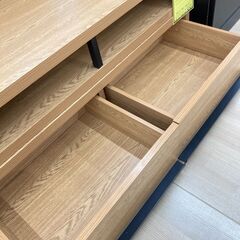 A-893【リユースのサカイ野々市店】ジモティ来店特価‼ TV台 木製 木目調 ブラウン クリーニング済みの画像