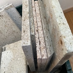 ※お取り引き中です。　大谷石　プレート　大14枚　小14枚の画像