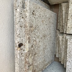 ※お取り引き中です。　大谷石　プレート　大14枚　小14枚の画像