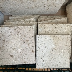 ※お取り引き中です。　大谷石　プレート　大14枚　小14枚の画像