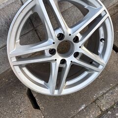 17インチ シルバー 5スポークホイールの画像