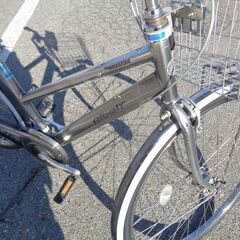 ブリジストン　アルベルト　内装5段　通勤・通学に　軽快車　シルバー　２7インチ【273】の画像