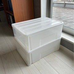 収納ケース　白　アクリルボックスの画像