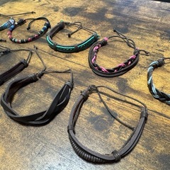 🔗✨【未使用】革ブレスレット 9点セット メンズ/ユニセックス✨の画像