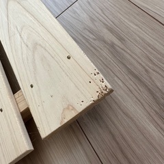 【無料】大きめのすのこ2枚(※一部傷、シミ汚れあり)の画像