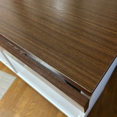 【年末セール】収納付き　ダイニングテーブル(両サイド折りたたみ)の画像