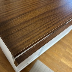 【年末セール】収納付き　ダイニングテーブル(両サイド折りたたみ)の画像