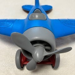 green toys 飛行機 ブルーの画像